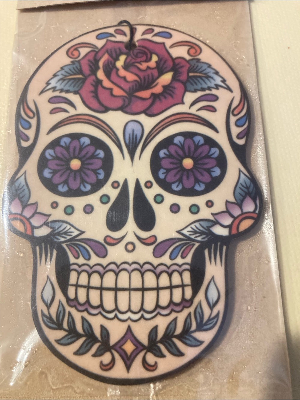 Sugar Skull Car & Home Air Freshener - Multicolor - Picture 2 of 4